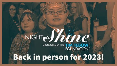 Feb 10, <strong>2023</strong>, 5:30 PM – 9:30 PM. . Night to shine 2023